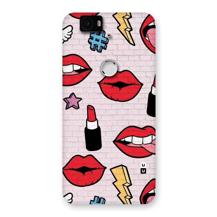 Bold Red Back Case for Google Nexus-6P