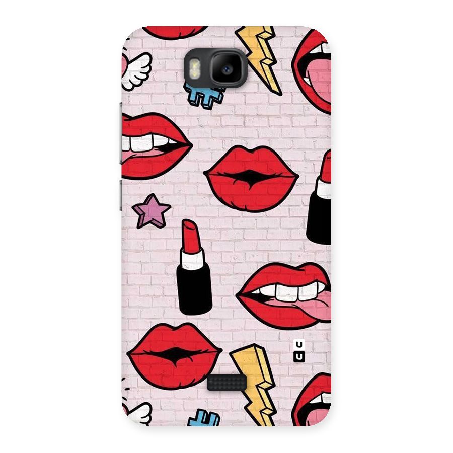 Bold Red Back Case for Honor Bee