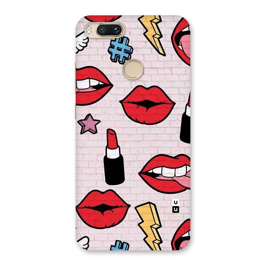 Bold Red Back Case for Mi A1