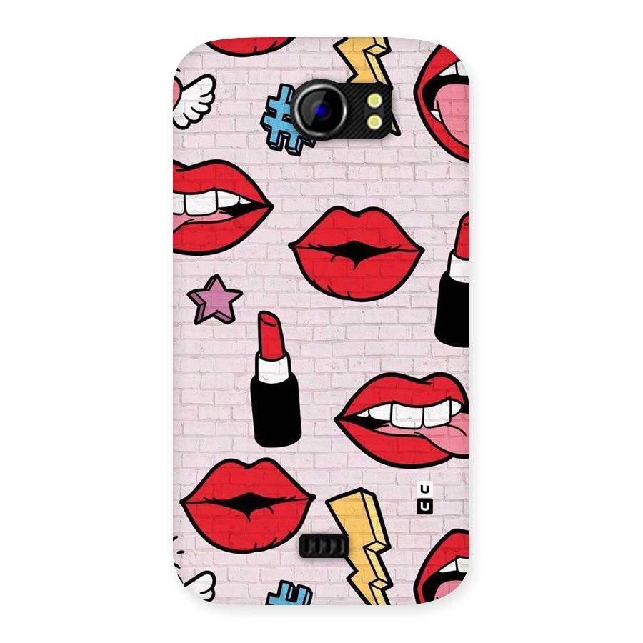 Bold Red Back Case for Micromax Canvas 2 A110