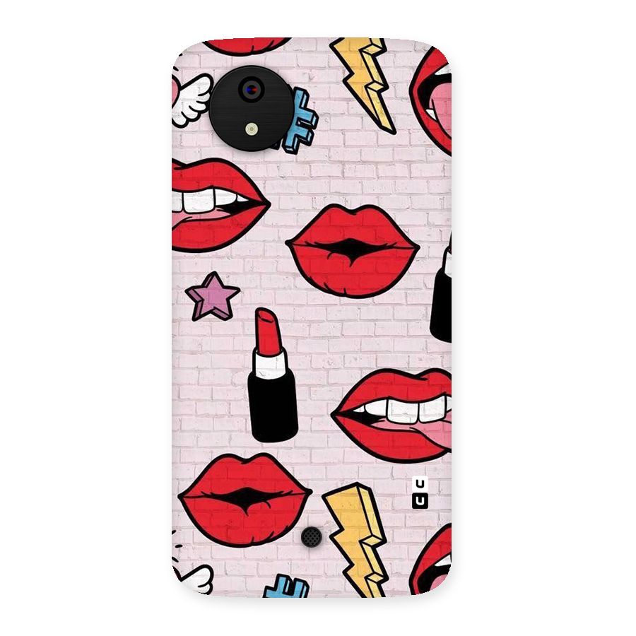 Bold Red Back Case for Micromax Canvas A1