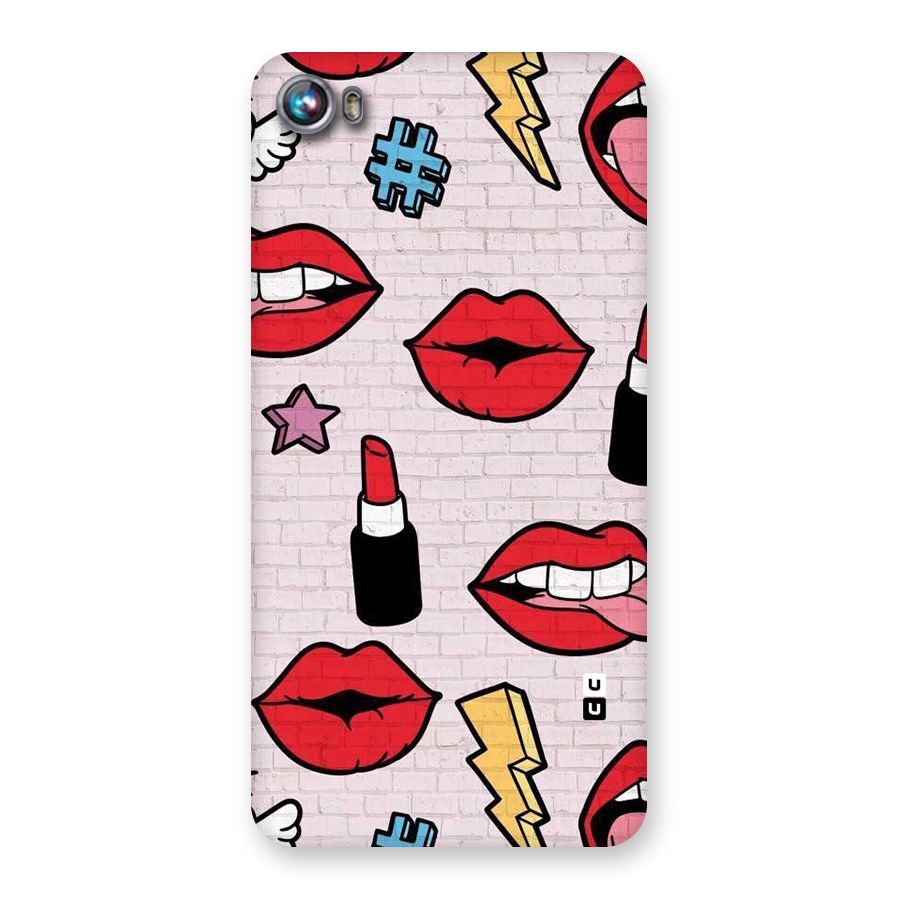 Bold Red Back Case for Micromax Canvas Fire 4 A107