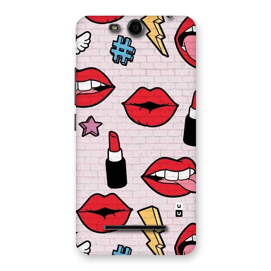 Bold Red Back Case for Micromax Canvas Juice 3 Q392