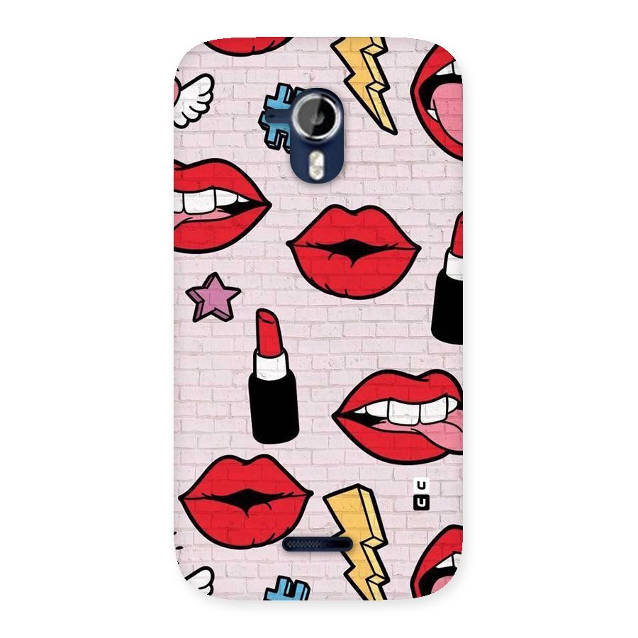 Bold Red Back Case for Micromax Canvas Magnus A117