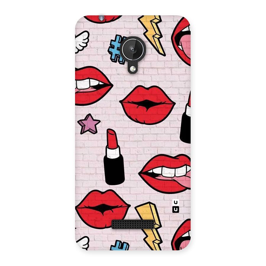 Bold Red Back Case for Micromax Canvas Spark Q380