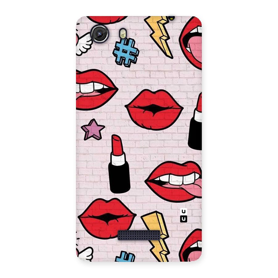 Bold Red Back Case for Micromax Unite 3