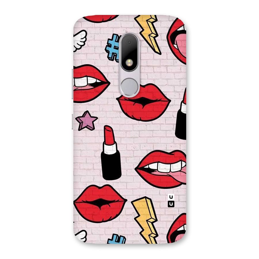 Bold Red Back Case for Moto M