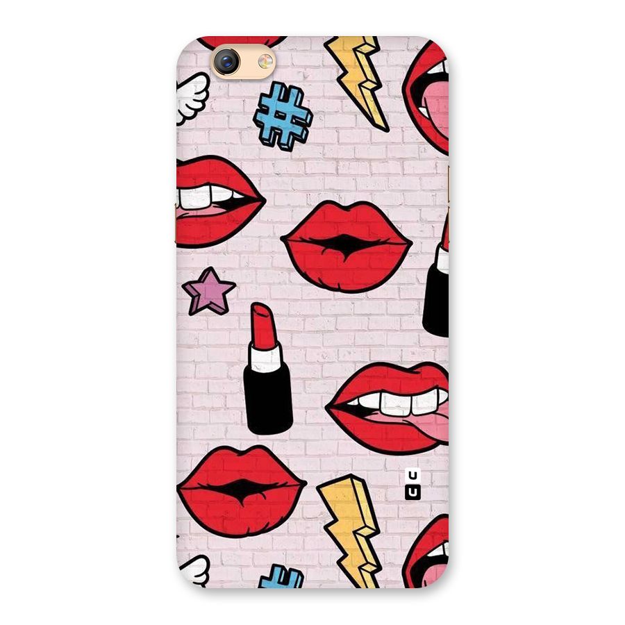 Bold Red Back Case for Oppo F3 Plus