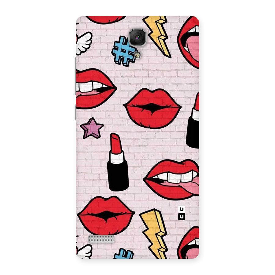 Bold Red Back Case for Redmi Note Prime