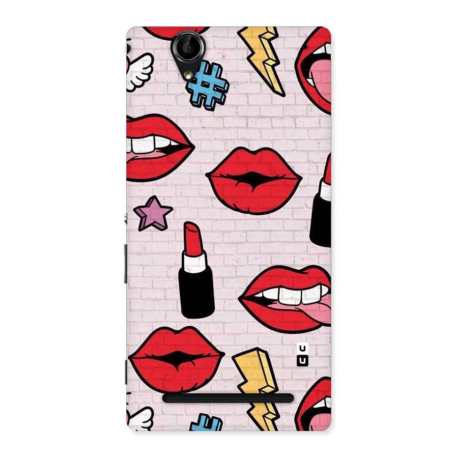 Bold Red Back Case for Sony Xperia T2