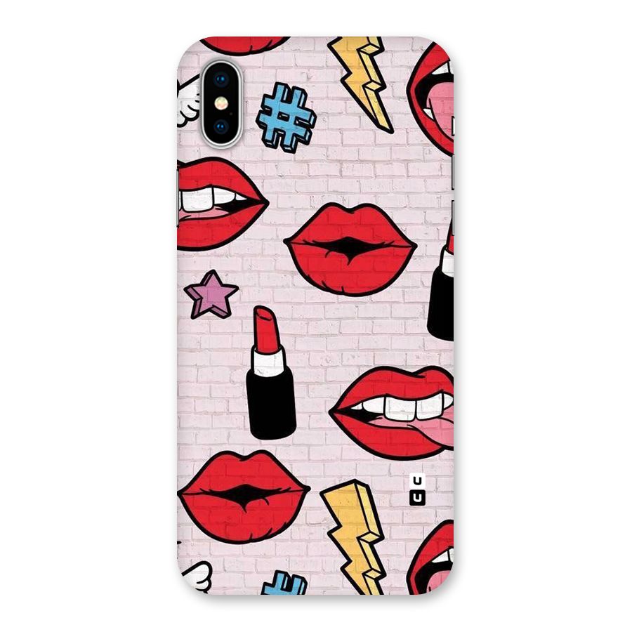 Bold Red Back Case for iPhone X