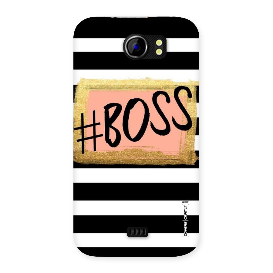 Boss Stripes Back Case for Micromax Canvas 2 A110