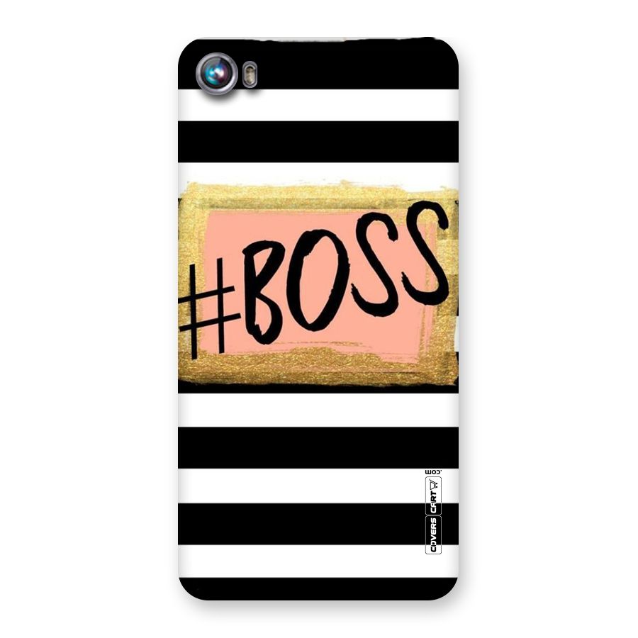 Boss Stripes Back Case for Micromax Canvas Fire 4 A107