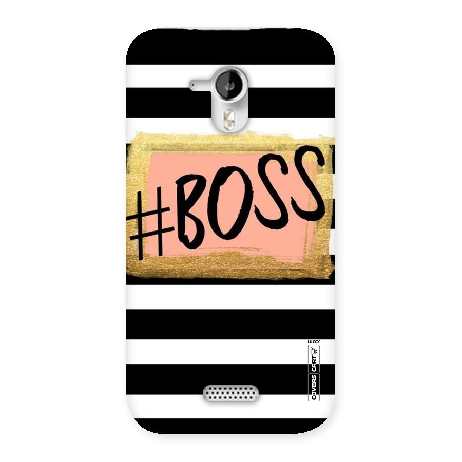 Boss Stripes Back Case for Micromax Canvas HD A116