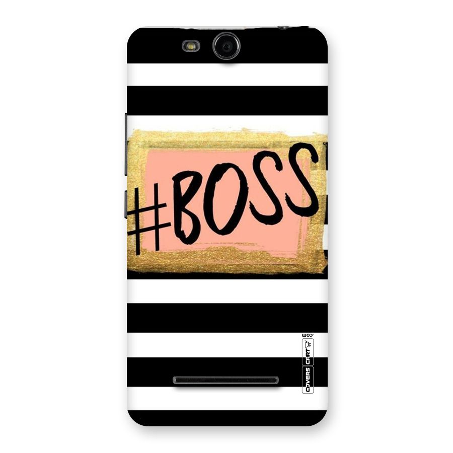 Boss Stripes Back Case for Micromax Canvas Juice 3 Q392