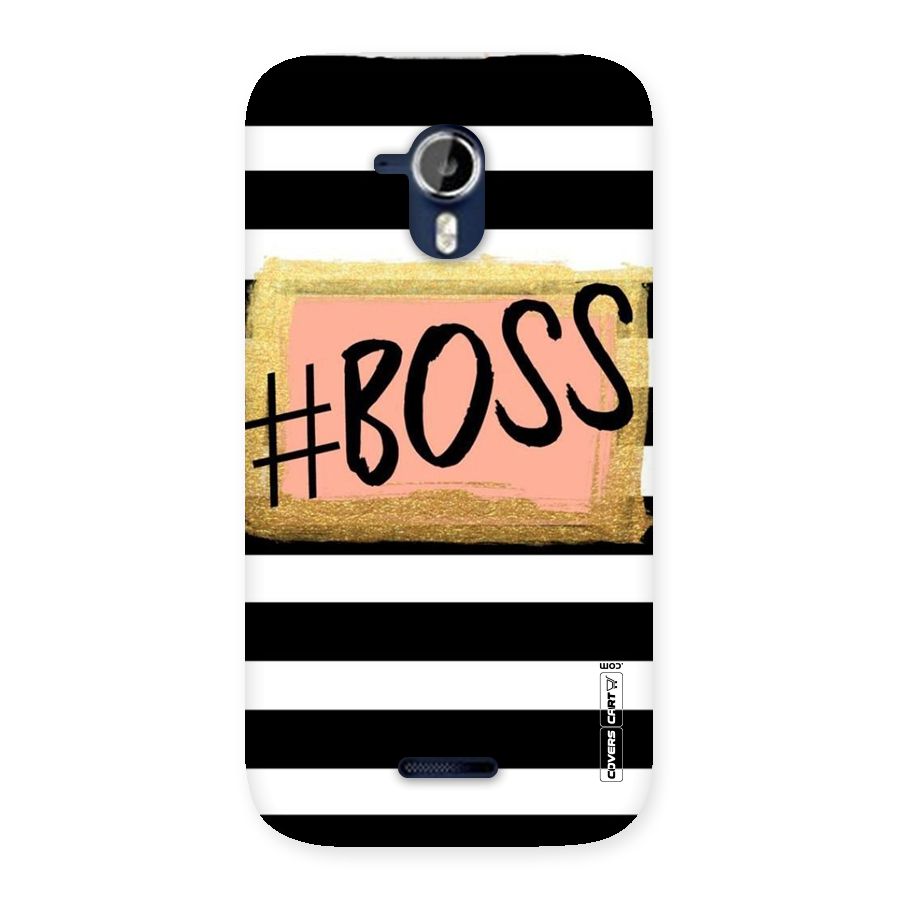 Boss Stripes Back Case for Micromax Canvas Magnus A117