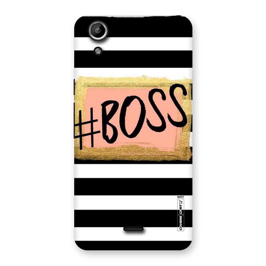 Boss Stripes Back Case for Micromax Canvas Selfie Lens Q345