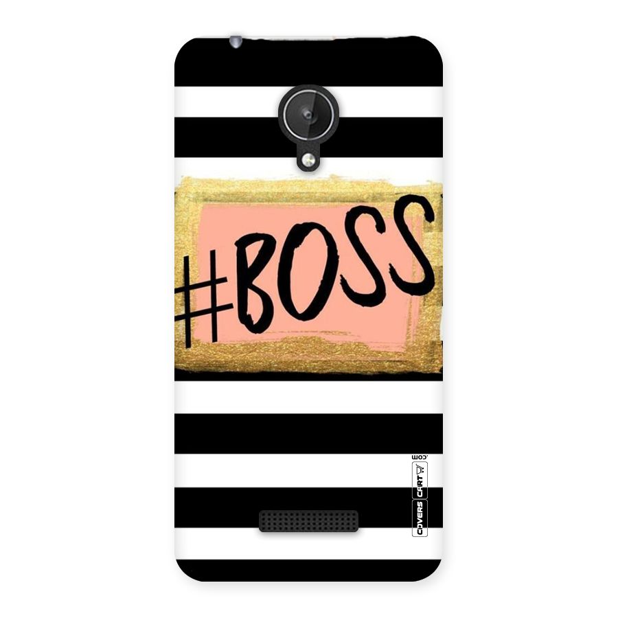 Boss Stripes Back Case for Micromax Canvas Spark Q380