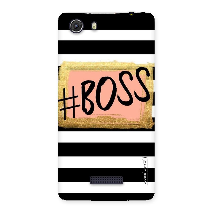 Boss Stripes Back Case for Micromax Unite 3
