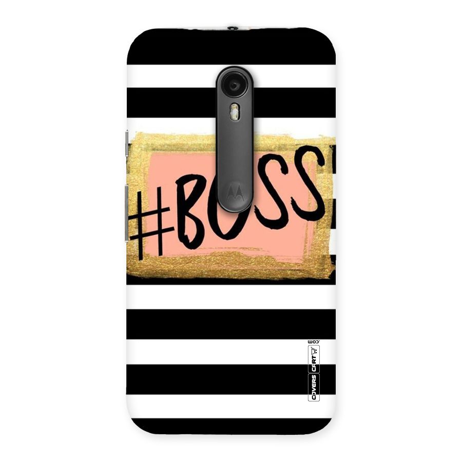 Boss Stripes Back Case for Moto G3