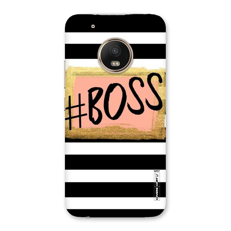 Boss Stripes Back Case for Moto G5 Plus