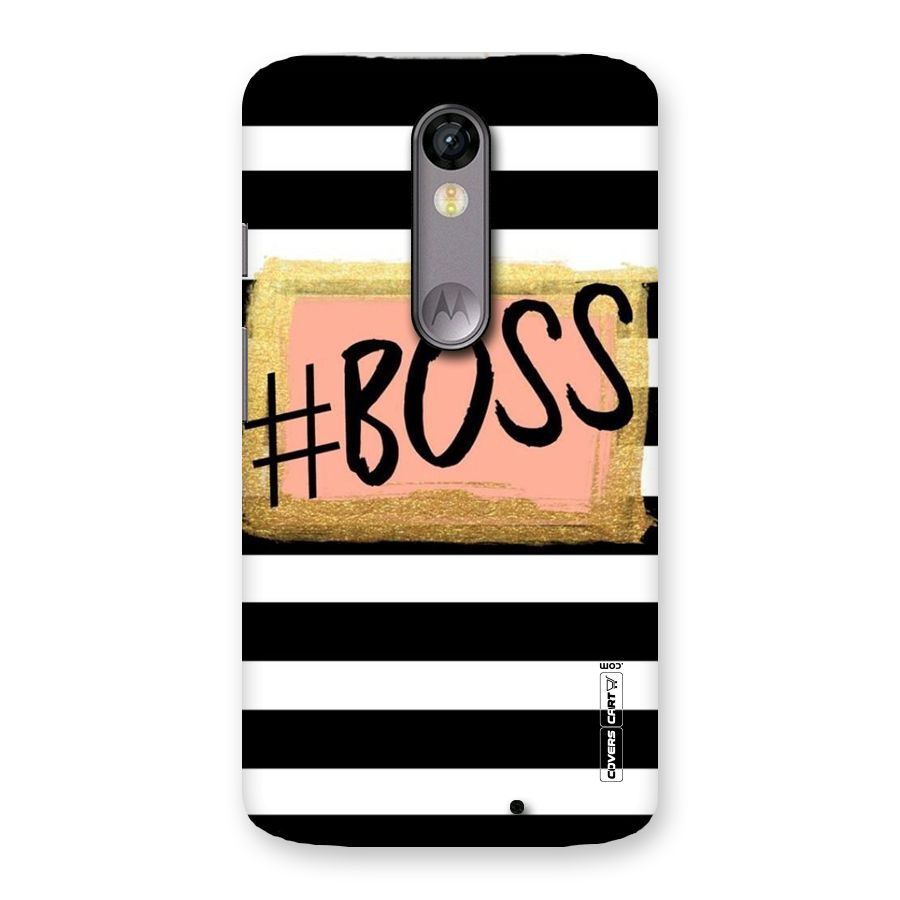 Boss Stripes Back Case for Moto X Force
