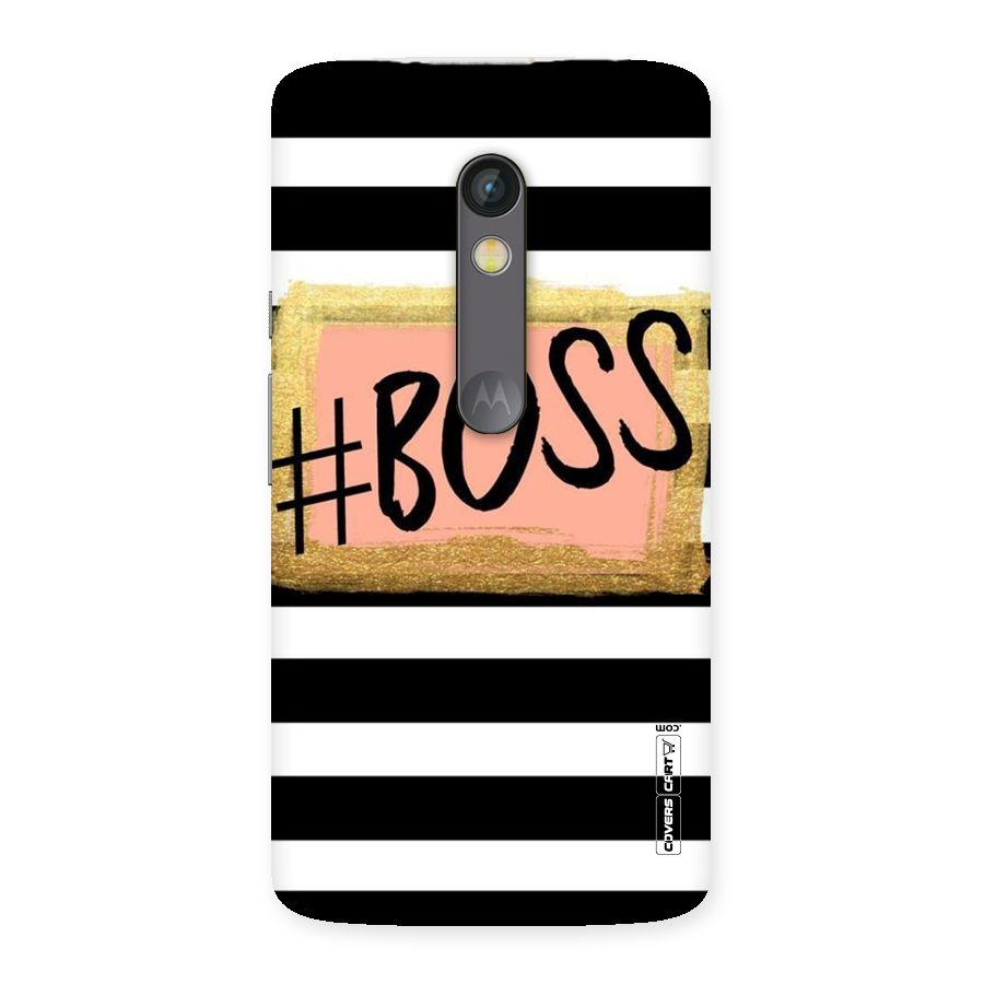 Boss Stripes Back Case for Moto X Play