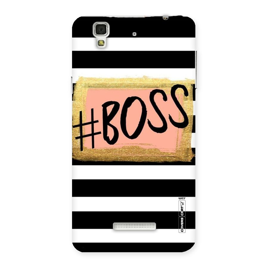 Boss Stripes Back Case for YU Yureka Plus