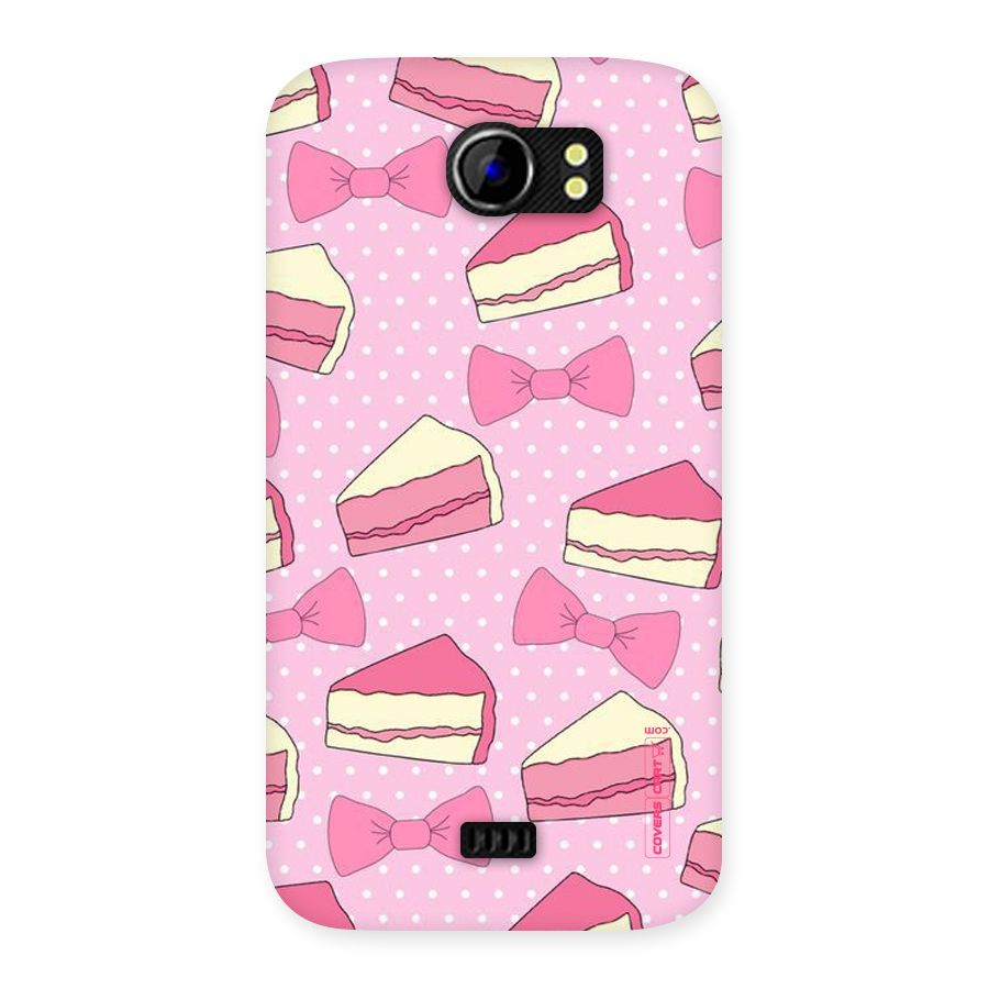 Bow Cake Back Case for Micromax Canvas 2 A110
