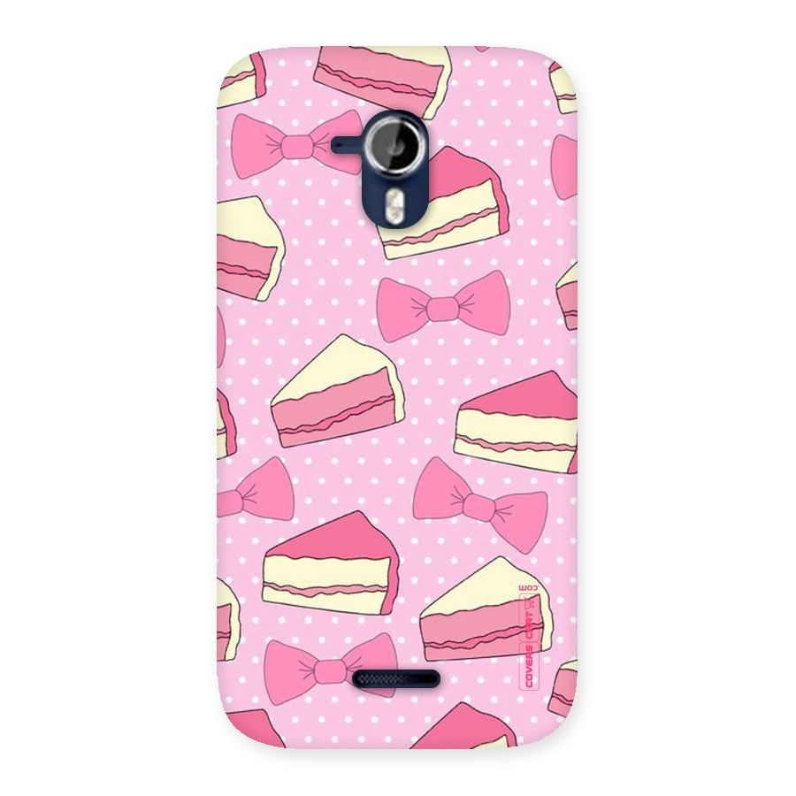 Bow Cake Back Case for Micromax Canvas Magnus A117