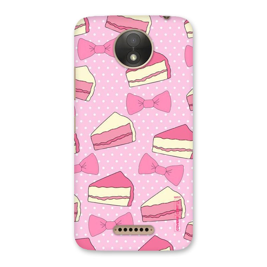 Bow Cake Back Case for Moto C Plus