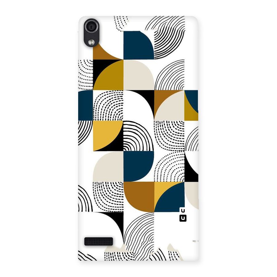 Boxes Pattern Back Case for Ascend P6