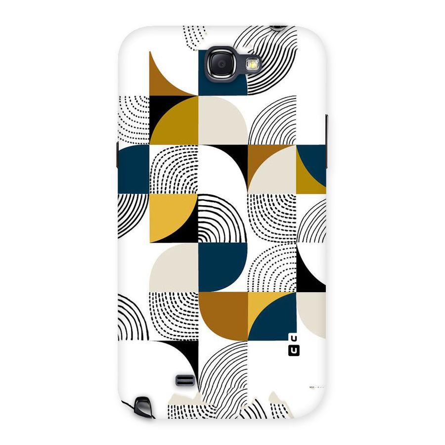 Boxes Pattern Back Case for Galaxy Note 2