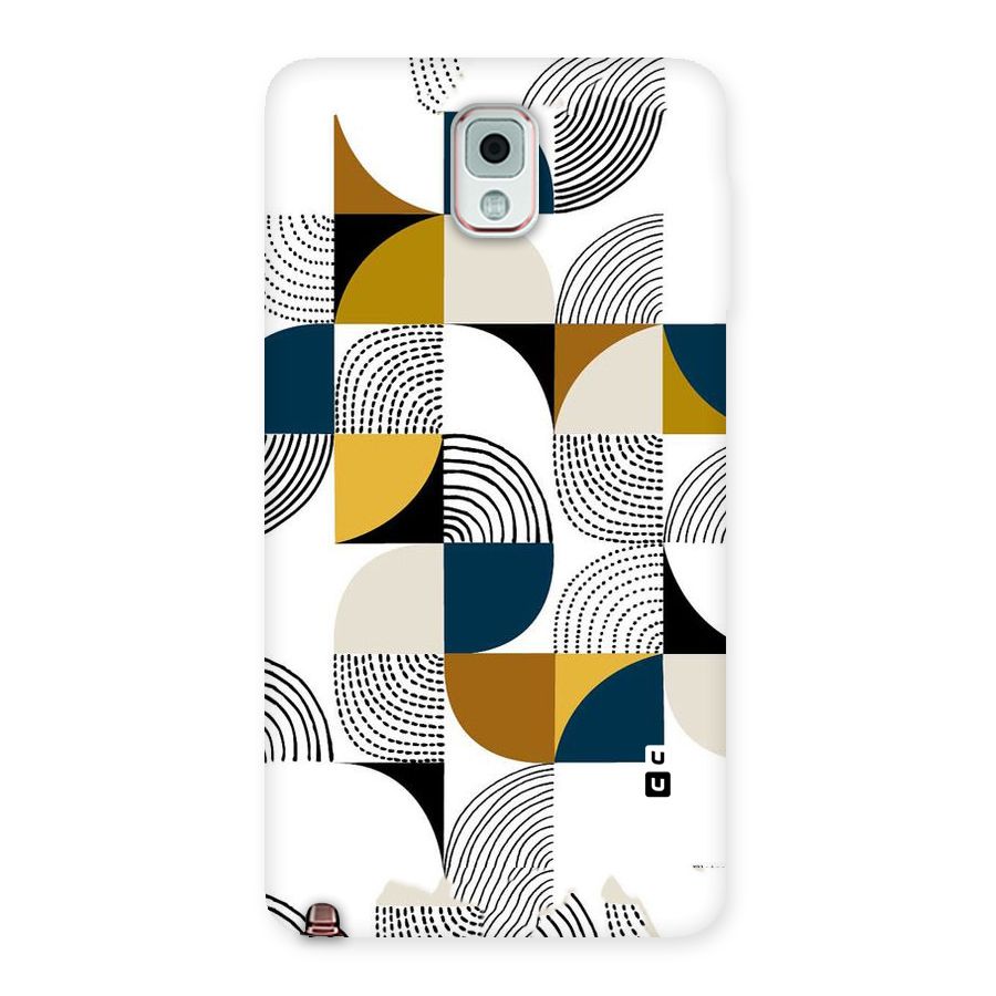 Boxes Pattern Back Case for Galaxy Note 3