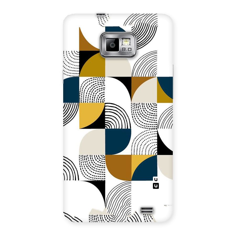 Boxes Pattern Back Case for Galaxy S2