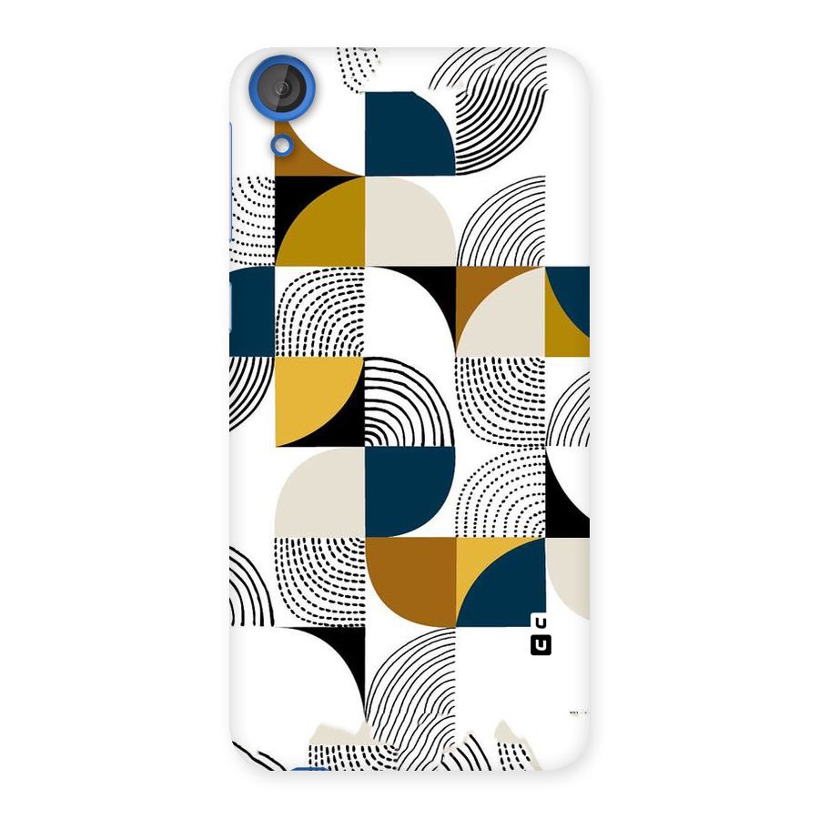 Boxes Pattern Back Case for HTC Desire 820