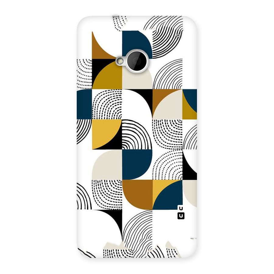 Boxes Pattern Back Case for HTC One M7