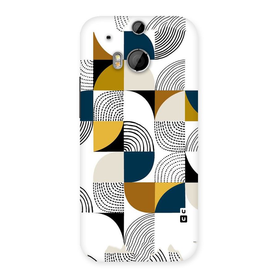 Boxes Pattern Back Case for HTC One M8