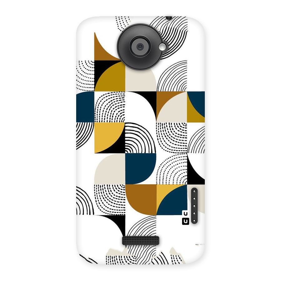 Boxes Pattern Back Case for HTC One X