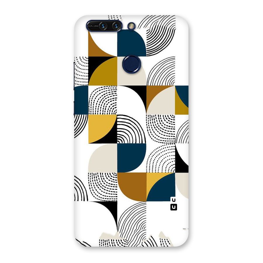 Boxes Pattern Back Case for Honor 8 Pro