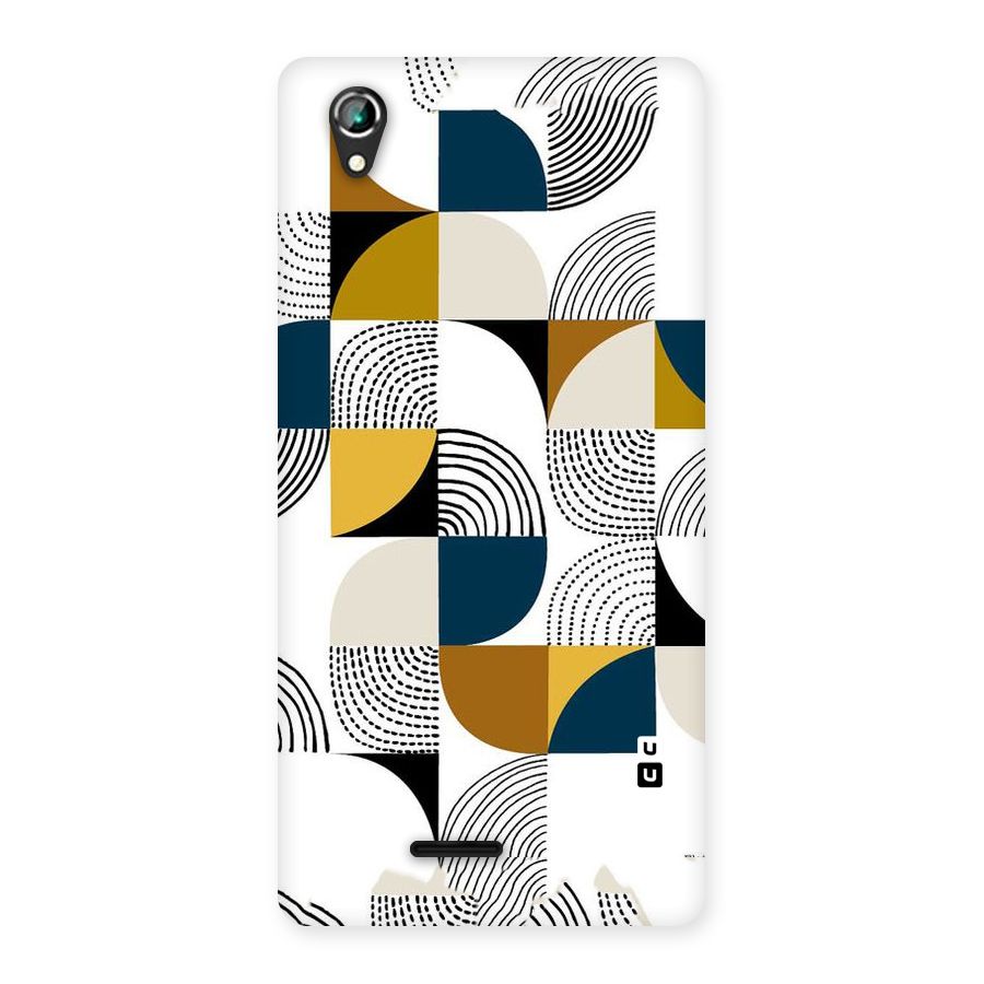 Boxes Pattern Back Case for Lava Iris 800