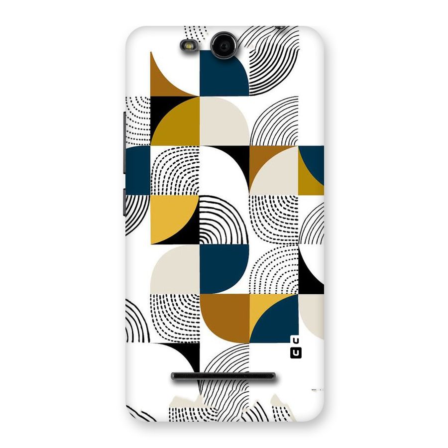 Boxes Pattern Back Case for Micromax Canvas Juice 3 Q392