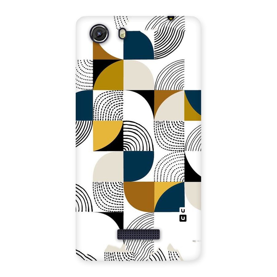 Boxes Pattern Back Case for Micromax Unite 3