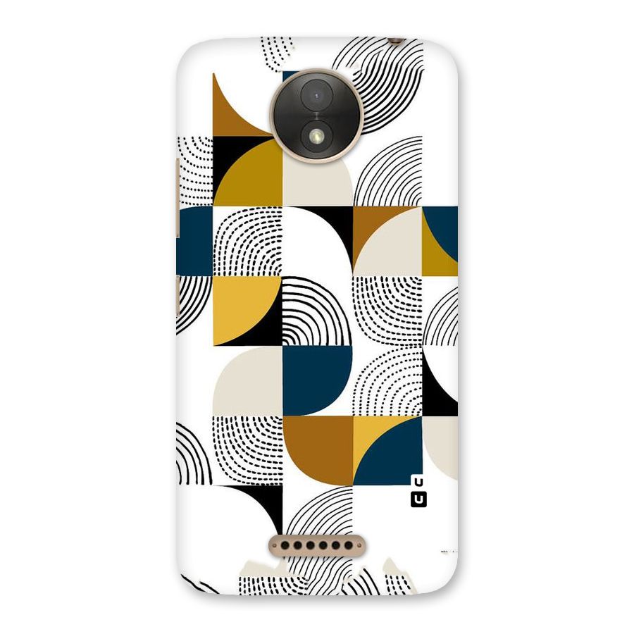 Boxes Pattern Back Case for Moto C Plus