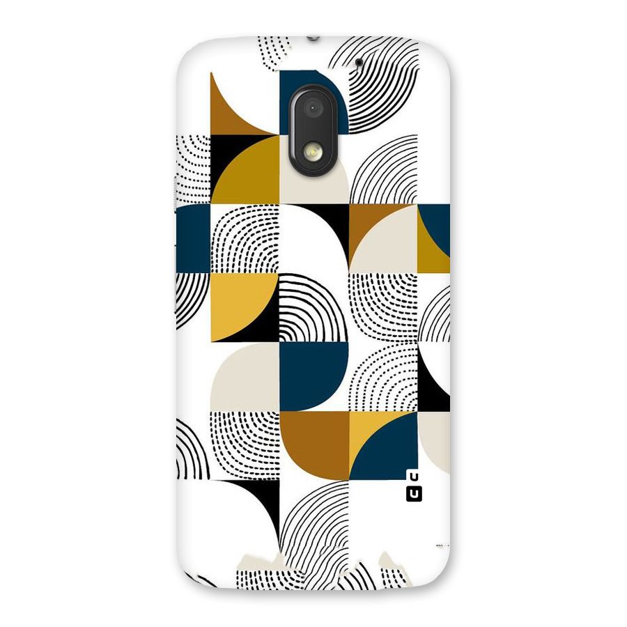 Boxes Pattern Back Case for Moto E3 Power