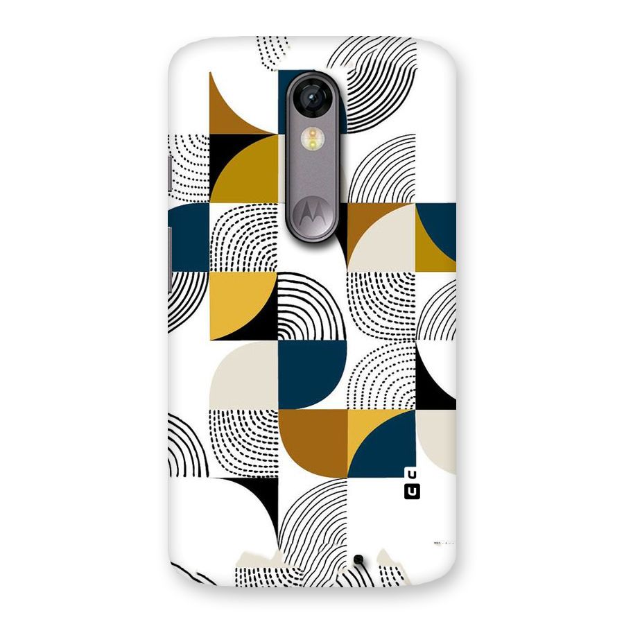 Boxes Pattern Back Case for Moto X Force