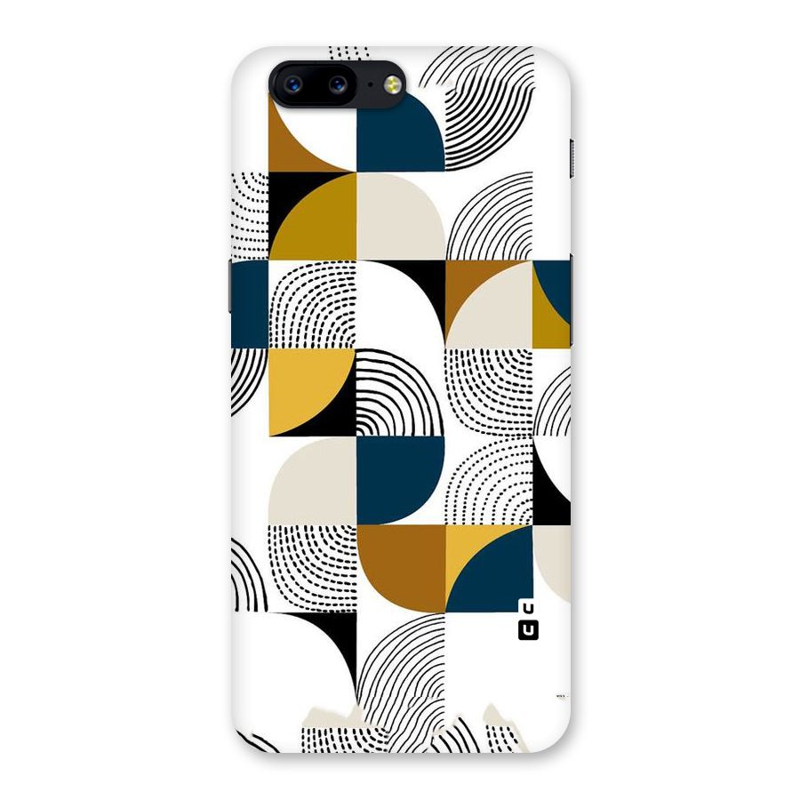 Boxes Pattern Back Case for OnePlus 5