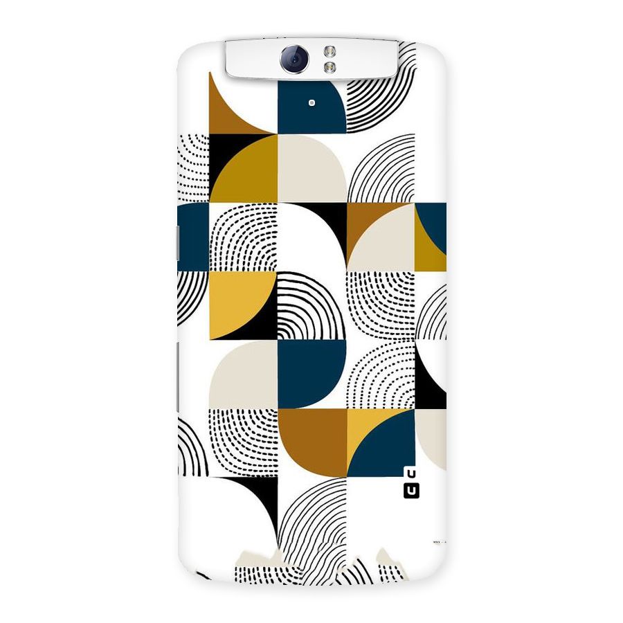 Boxes Pattern Back Case for Oppo N1