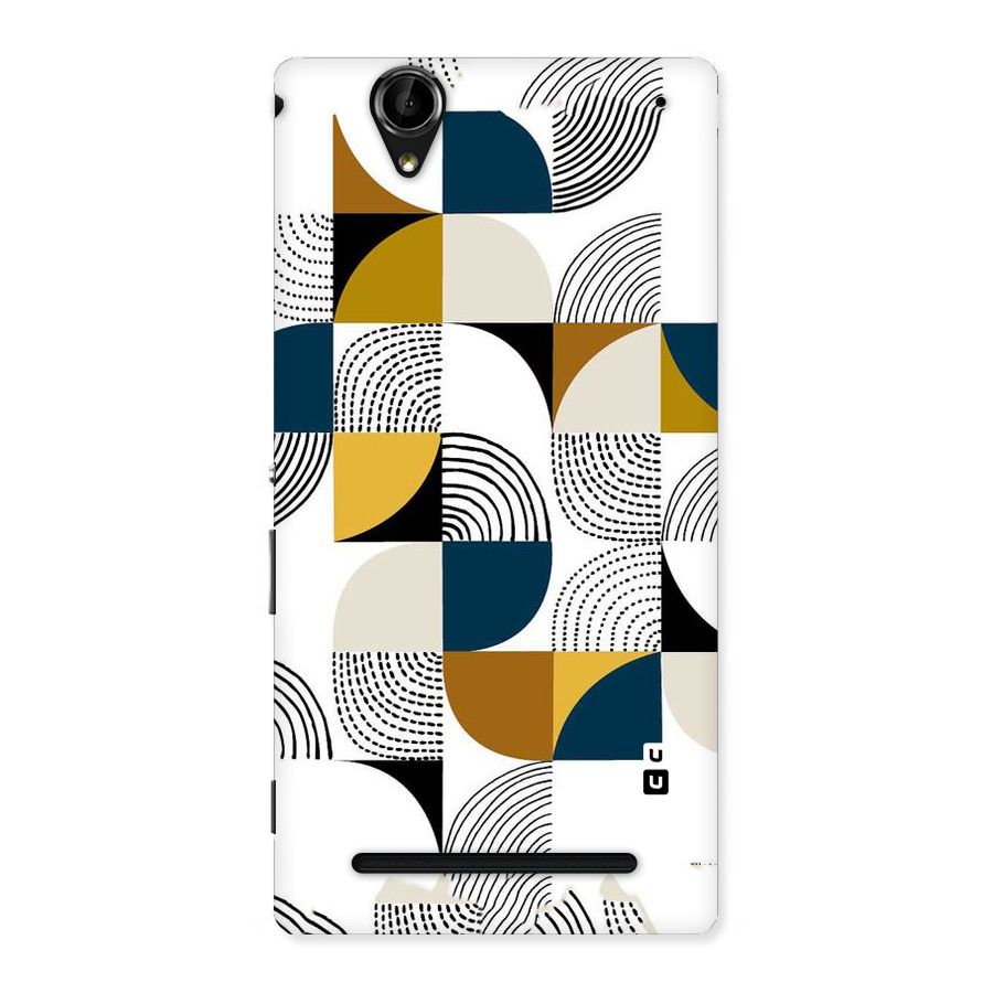Boxes Pattern Back Case for Sony Xperia T2