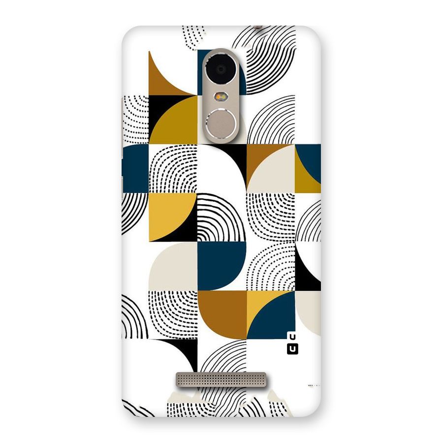 Boxes Pattern Back Case for Xiaomi Redmi Note 3